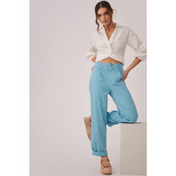 Anthropologie Pleated Column Pants - Women's New - Size 12 - Picture 1 of 5